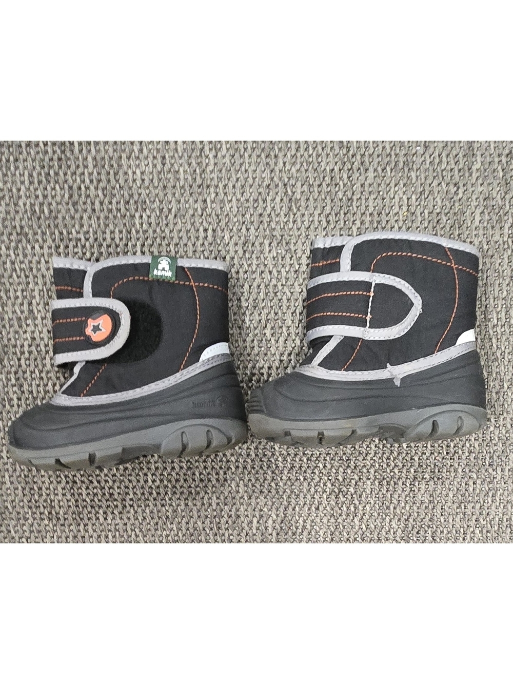 Kamik Toddler Winter Boots with Orange Accent